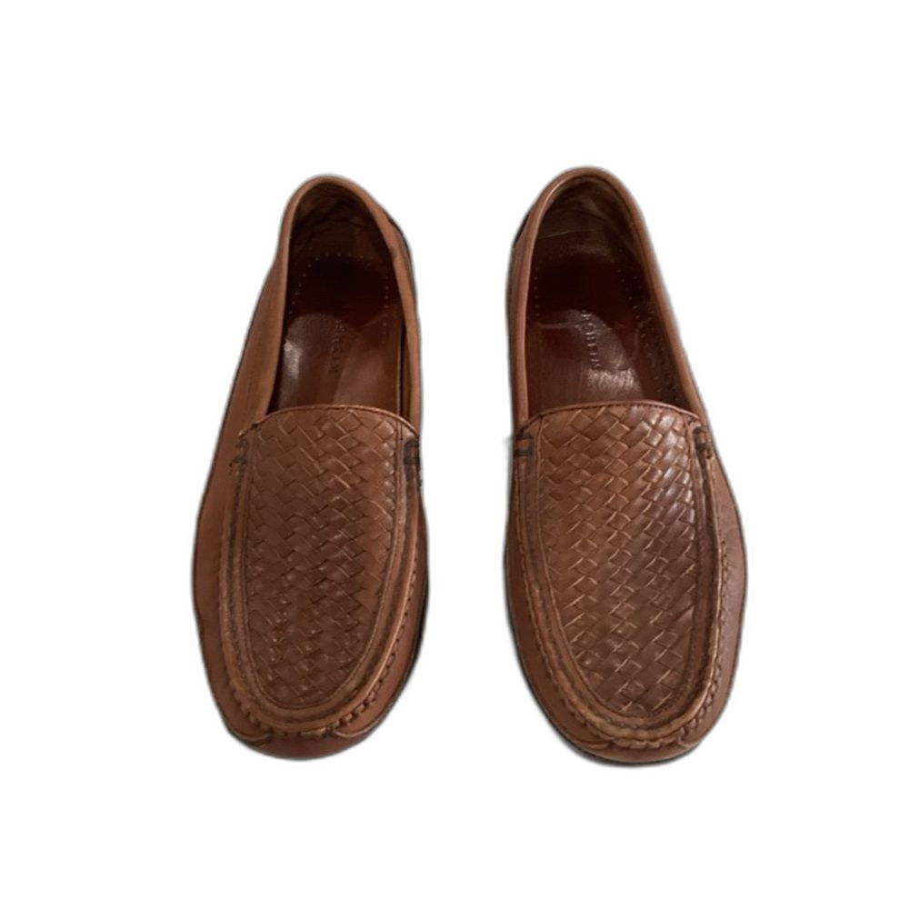 Florsheim Shoes Men’s Size 9.5 D Color Brown Braided Leather Slip on Loafer